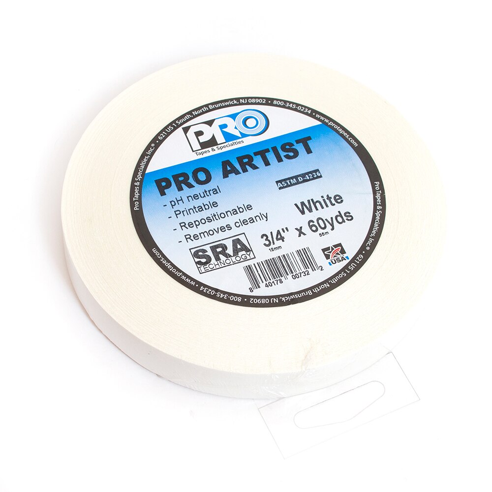 Pro, White, Artist Paper, Tape, Roll, 60 Yard